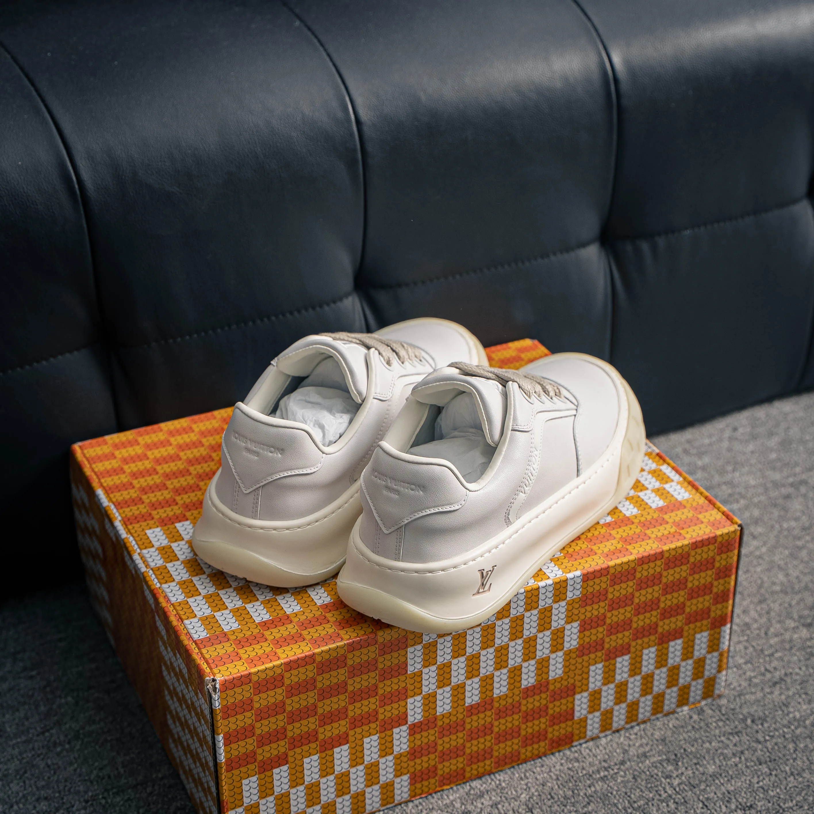 Premium -- LOUIS VUITTON Tilted Series｜2026 LV Tilted Low Sneakers Series Low-Top Retro Skate Shoes Men Shoes｜